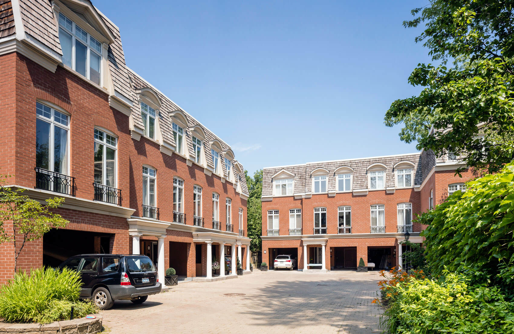 The Annex on Brunswick Showing the Exterior Central Courtyard from the Street