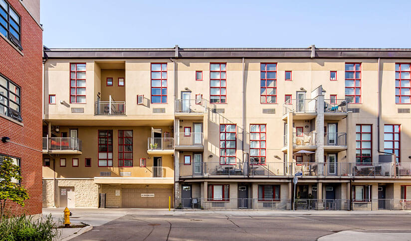 Earl Lofts Exterior Showing Rear of Building from the Street