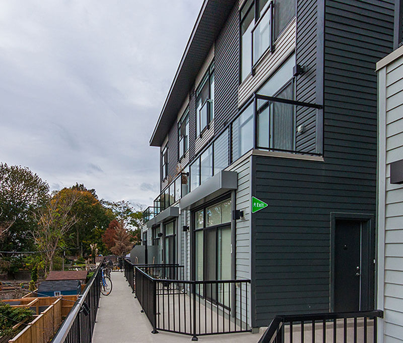 East Village Leslieville Showing Exterior Rear of Buildings