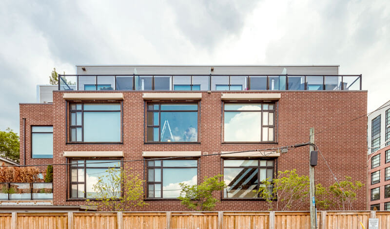 leslieville lofthouses Showing Exterior Rear of Building