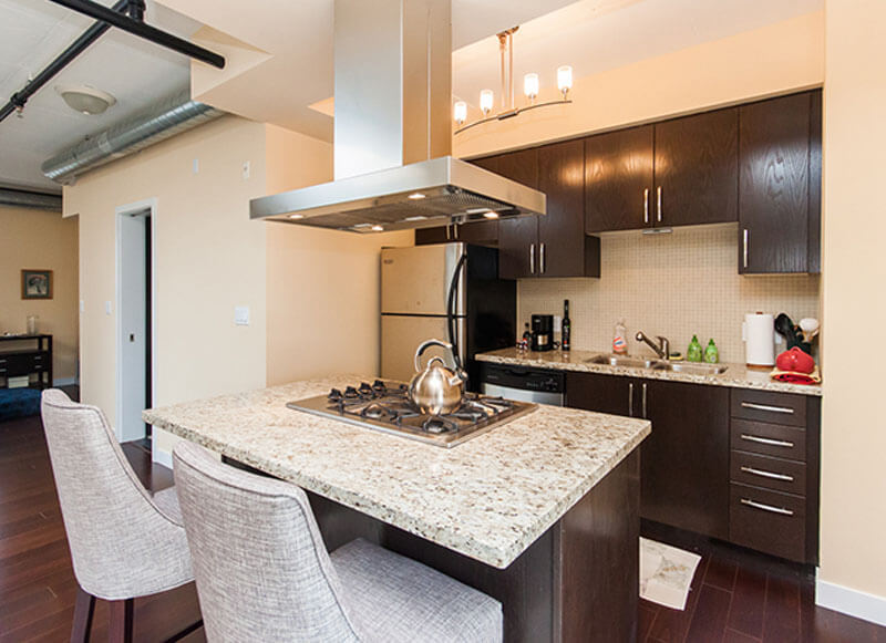 Steam Plant Lofts Showing Interior Kitchen Area