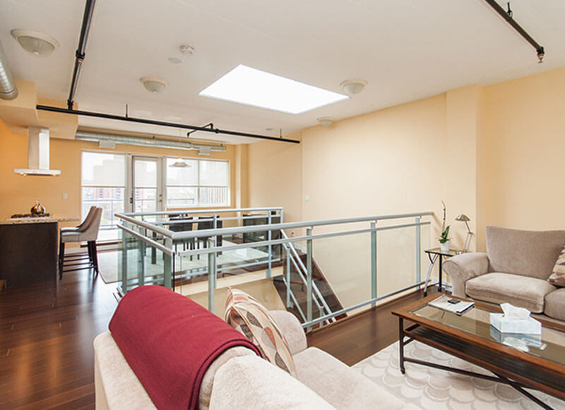 Steam Plant Lofts Showing Interior Living Area