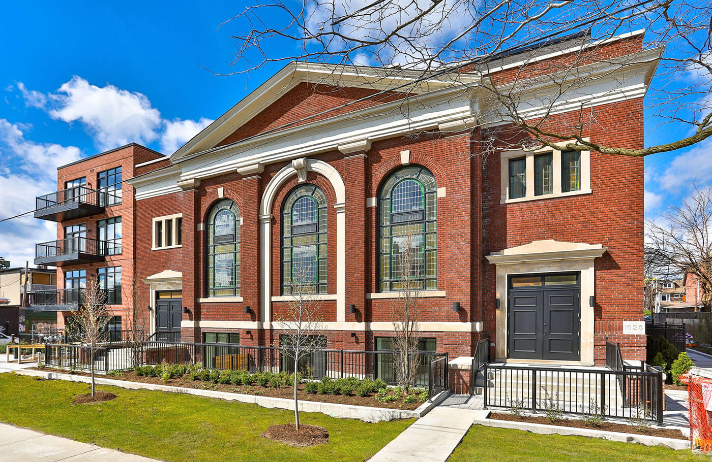 Sunday School Lofts Exterior Showing the Front of the Residence