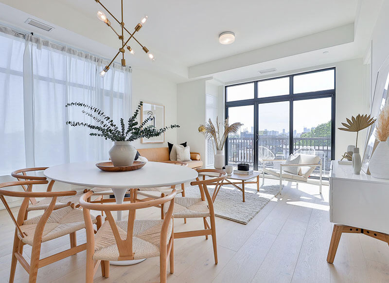 Sunday School Lofts Interior Showing Dining and Living Areas